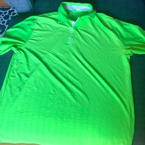 Men’s large Nike golf polo. Lime green. Stretchy